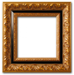Baroque Frame in Black and Gold