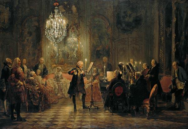 The flute concert Friedrich the Great at Sanssouci