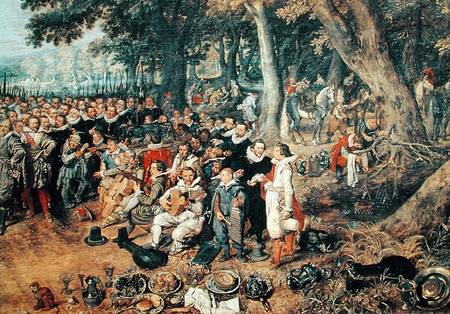 Allegory of the Truce of 1609 between th - Adriaen Pietersz van de Venne as  art print or hand painted oil.