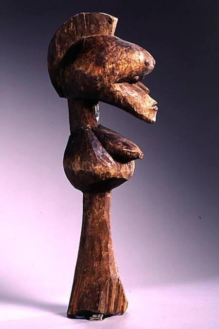 Baga D'Mba-Da-Tshol Head from Guinea (wood & nails) from African