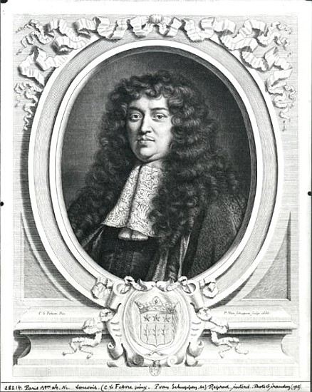 Francois-Michel Le Tellier (1643-1715) Marquis of Louvois; engraved by Jacques van Schuppen from (after) Claude Lefebvre