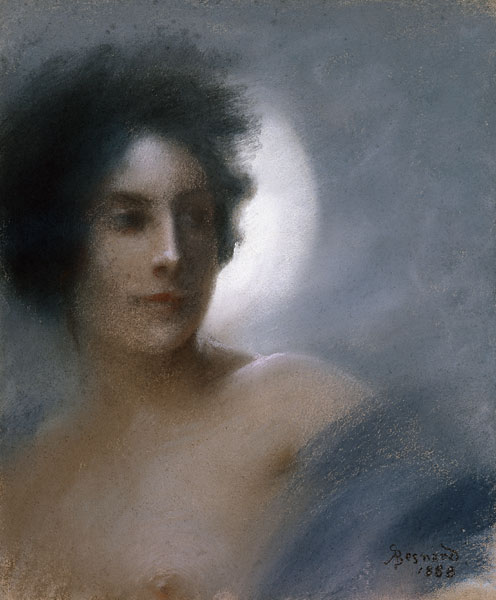 Woman with a Crescent Moon or, The Eclipse from Albert Besnard