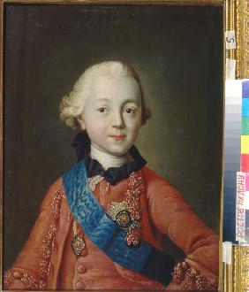 Portrait of Grand Duke Pavel Petrovich (1754-1801) as child