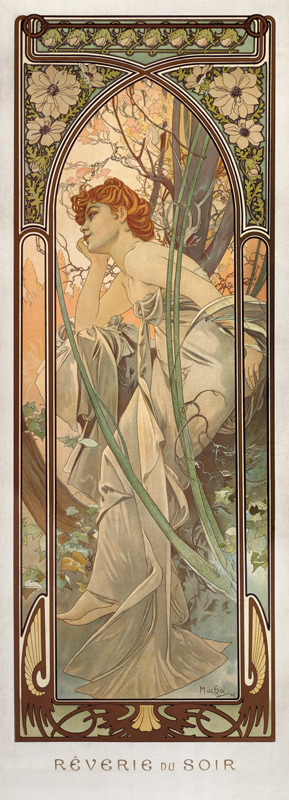 Tageszeiten: Abendträumerei from Alphonse Mucha