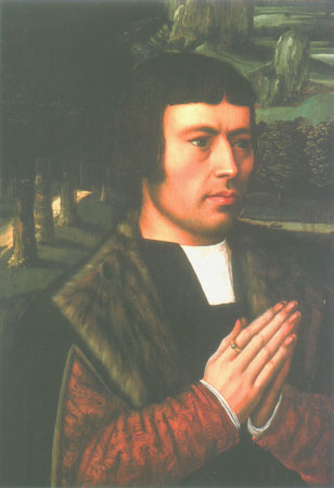 Portrait of a man in the prayer from Ambrosius Benson
