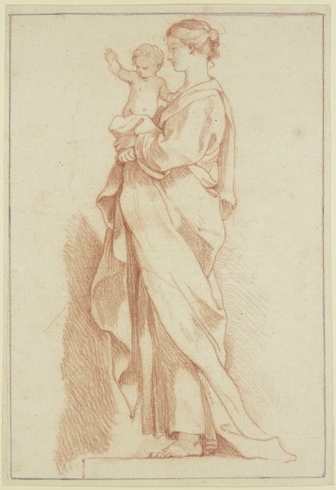Woman with child from Anonym