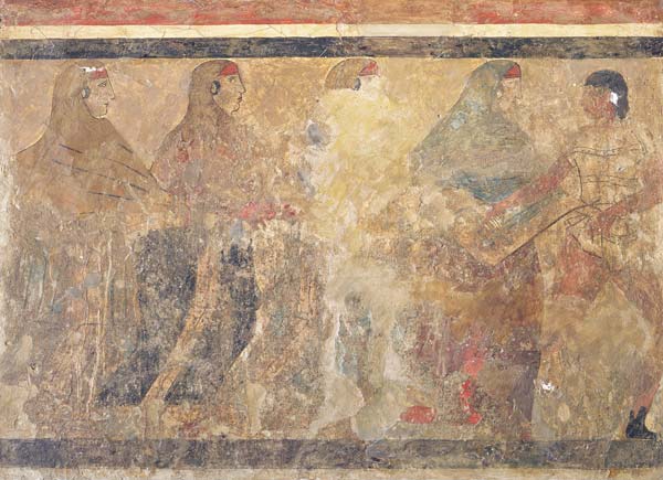 Ritual Funeral Dance, decoration from Tomb no. 11 from Via dei Cappuccini,Ruvo from Anonymous painter
