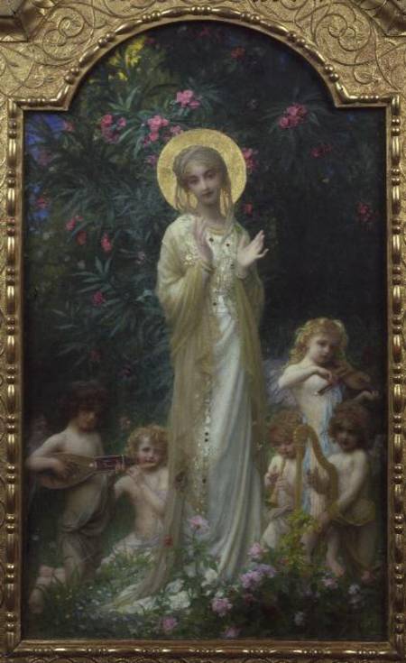 The Virgin in Paradise from Antoine Auguste Ernest Herbert or Hebert