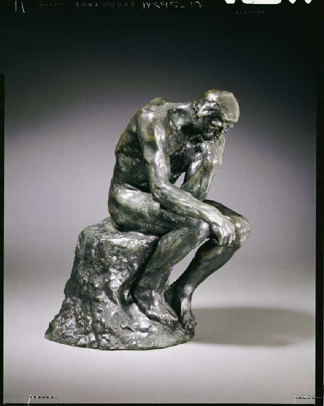 Der Denker. - Auguste Rodin as art print or hand painted oil.