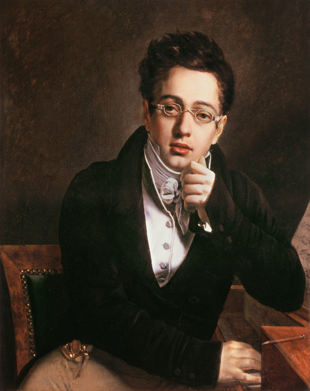 Portrait of Franz Schubert (1797-1828), Austrian composer, aged 17 from Austrian School