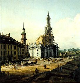 Elbufer con Dresden of it for the for alto city dwellers bridgehead for (detail) above from Bernardo Bellotto