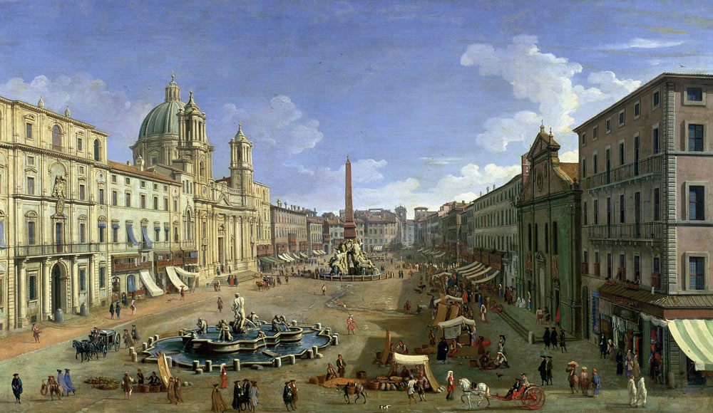 View of the Piazza Navona, Rome from Giovanni Antonio Canal (Canaletto)