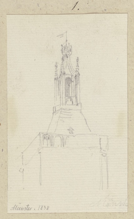 Turmhelm von St. Peter und Paul in Münster-Sarmsheim from Carl Theodor Reiffenstein