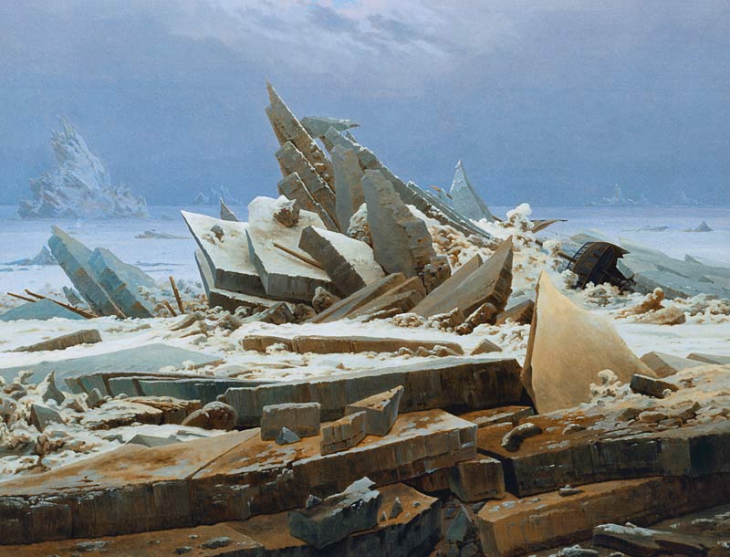 The Wreck of the Hope from Caspar David Friedrich