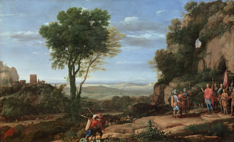 Countryside with David and the three Heroen from Claude Lorrain