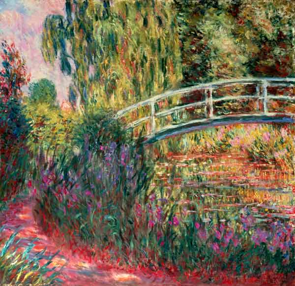 The Japanese Bridge Giverny - oil painting of Claude Monet as art print or  hand painted oil.
