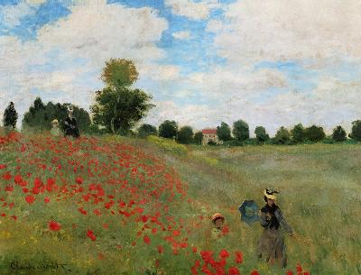 Poppies, Near Argenteuil - Claude Monet