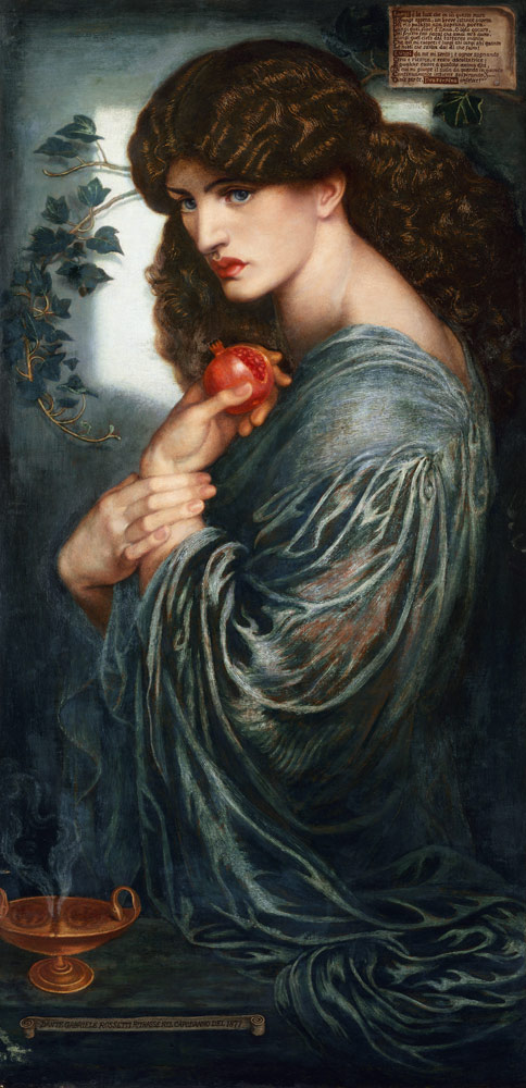 Proserpina. - Dante Gabriel Rossetti as art print or hand painted oil.