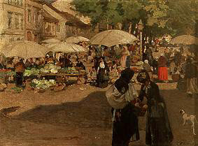 Market day in Banská Bystrica from Dominik Skutecky