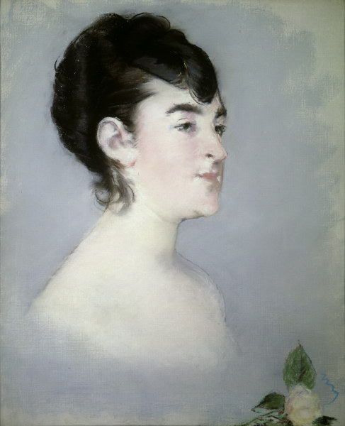 Manet / Isabelle Lemonnier with Rose from Edouard Manet