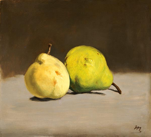 Zwei Birnen - Edouard Manet as art print or hand painted