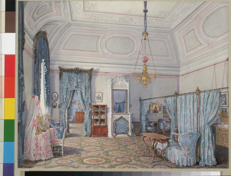 Interiors of the Winter Palace. The Fift - Eduard Hau as art print or hand  painted oil.