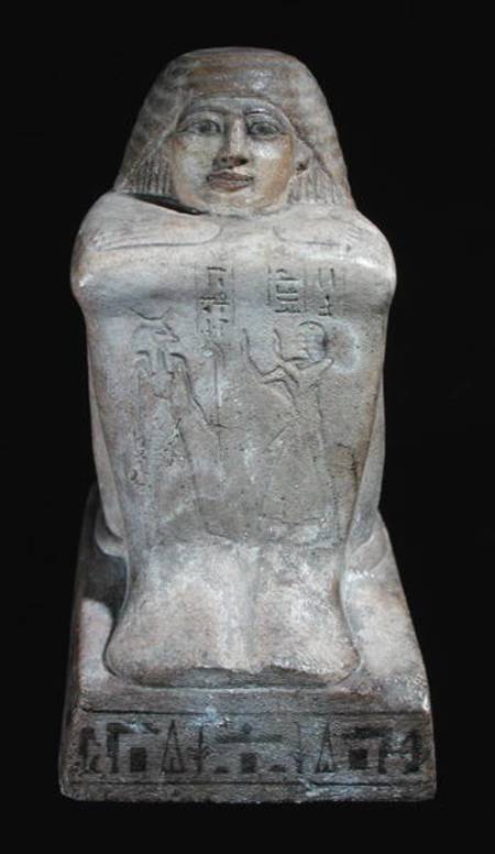 Block statue of Huy, Prefect of Memphis, Third Intermediate Period from Egyptian