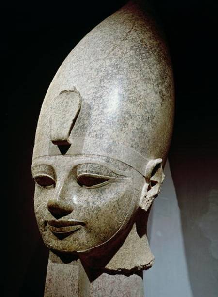 Colossal head of Amenhotep III, from al-Qurnah, New Kingdom from Egyptian