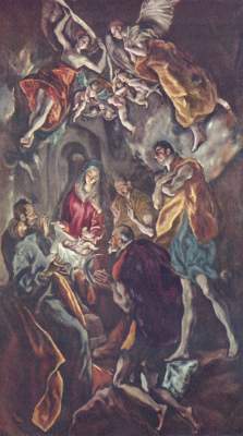 Adoration of the shepherds from El Greco (aka Dominikos Theotokopulos)