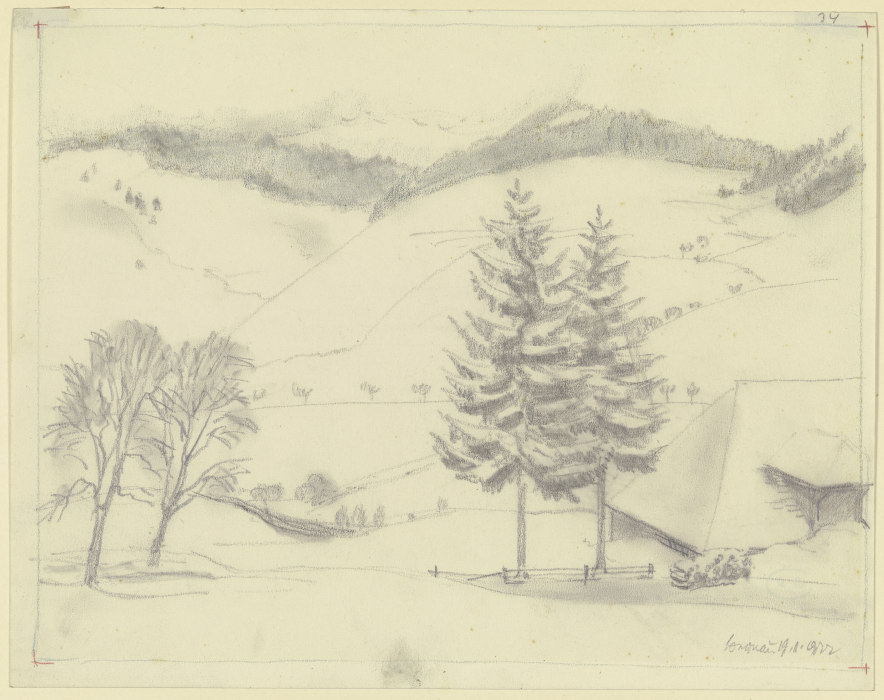 Blick auf das winterliche Bernau from Emil Rudolf Weiß