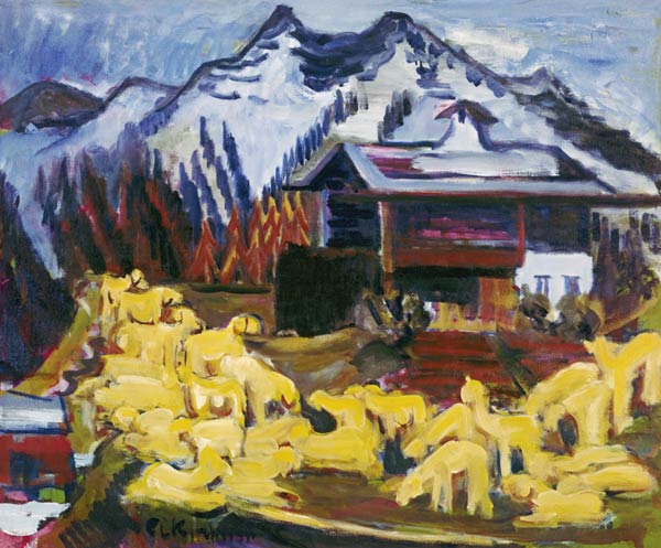 Flock of sheep from Ernst Ludwig Kirchner