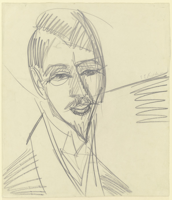 Portrait of Alfred Döblin from Ernst Ludwig Kirchner