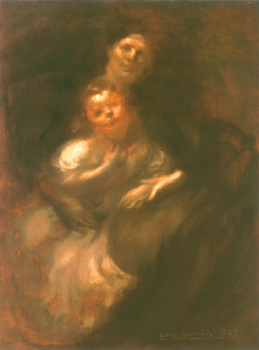 Mother with child from Eugène Carrière