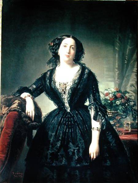 Portrait of Maria Dolores Aldama, Marque - Federico de Madrazo y Kuntz as  art print or hand painted oil.