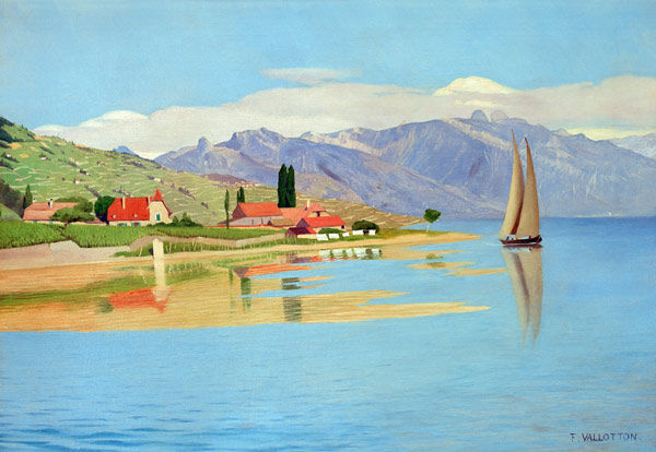 F.Vallotton, Der Hafen von Pully from Felix Vallotton