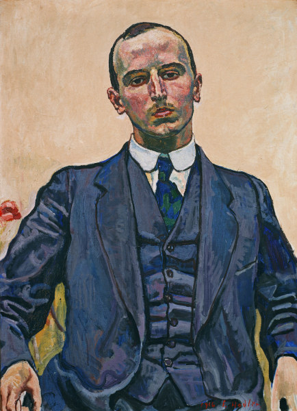 Portrait of Josef M??ller from Ferdinand Hodler