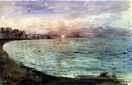 Cliffs near Dieppe from Ferdinand Victor Eugène Delacroix