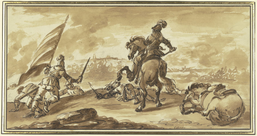 Vorpostengefecht zwischen Reitern und Fußsoldaten from Francesco Giuseppe Casanova