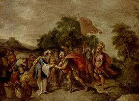 The meeting of Abraham and Melchisedek from Frans Francken d. J.