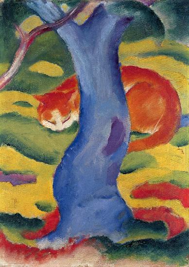 Cat Behind a Tree 1910/1911