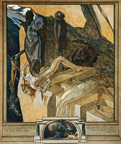 Illustration from Dante''s ''Divine Come - Franz von (Choisy Le