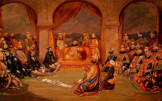 Durbar at Udaipur, Rajasthan from Frederick Christian Jnr. Lewis