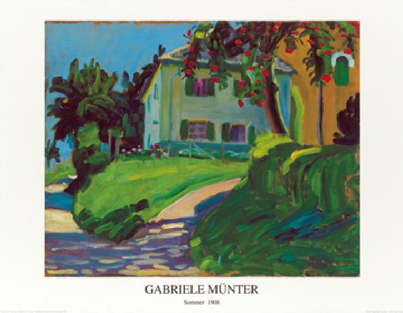 Image: Gabriele Münter - Sommer 1908 (Haus mit Apfelbaum)