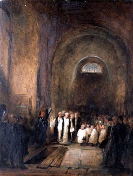Turner's (1775-1851) Burial in the Crypt of St. Paul's from George Jones