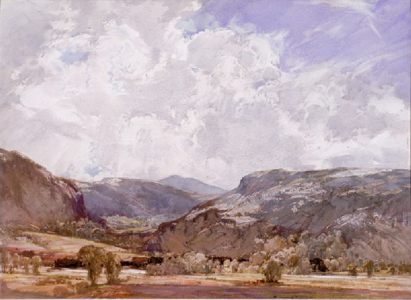 Conway Valley - Midday (bodycolour) from George Robert Rushton