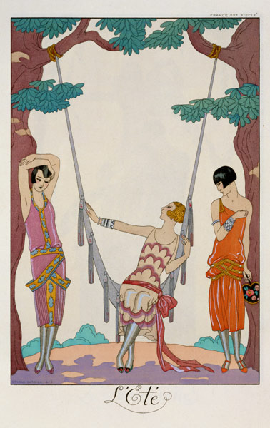 Summer, from 'Gazette du Bon Ton', 1925 - Georges Barbier as art print or  hand painted oil.