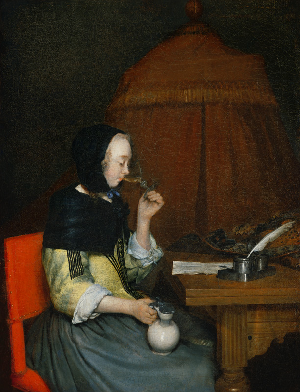 Woman with Wine Glass from Gerard ter Borch d. J.