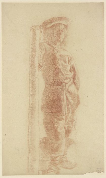 Junger Mann, an einem Pfosten stehend from Gerard ter Borch d. J.