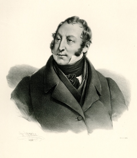 Gioachino Rossini from German School, (19th century)