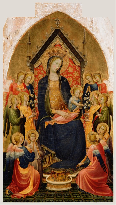 Madonna and Child with Musical Angels - Gherardo Starnina as art print or  hand painted oil.